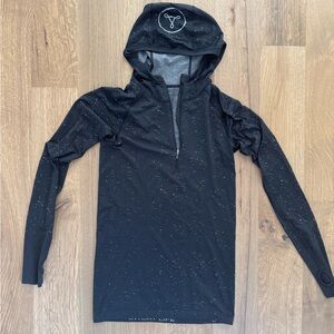 lululemon athletica Black Hooded Top